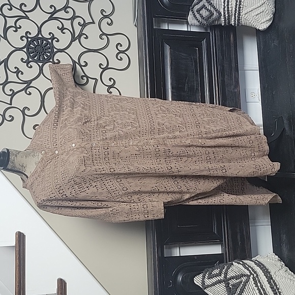 Free People Beach Dolman Dress Cover Up Button Down Oversized M U Hem - Picture 5 of 9